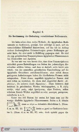 6: Die Bestimmung der Bedeutung verschiedener Medicamente