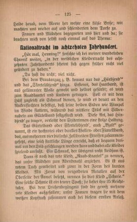 Nationaltracht im achtzehnten Jahrhundert