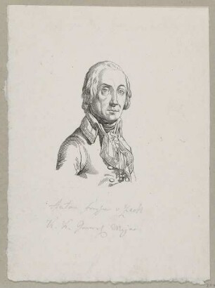 Bildnis des Anton Freyherr von Zach