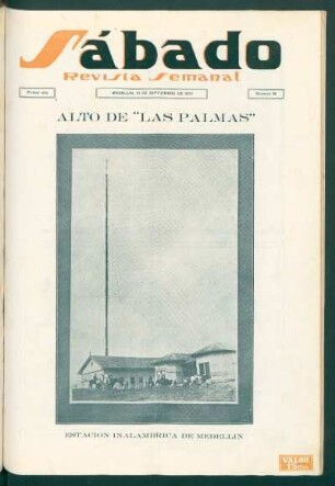 Alto de "Las Palmas" - [Fotografía] : Estación inalámbrica de Medellín