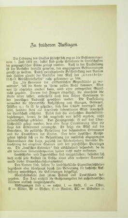 Zu früheren Auflagen
