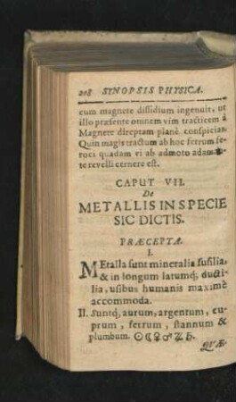 Caput VII. De Metallis In Specie Sic Dictis.