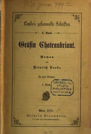 Heinrich Laube's gesammelte Schriften : in 16 Bänden, 2
