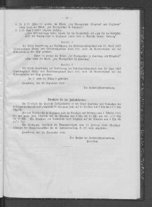 Dienstzeit für d. Justizbehörden.