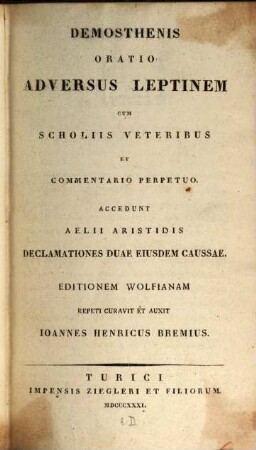 Oratio adversus Leptinem