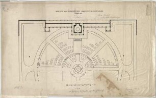 Bestelmeyer, German; Regensburg (Bayern); Gräfl. v. Dörnberg`sches Mausoleum - Lageplan