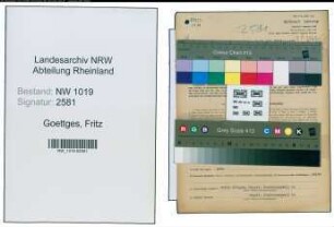 Entnazifizierung Fritz Goettges , geb. 23.09.1903 (Buchhalter)