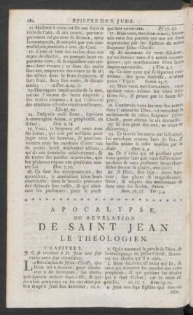 Apocalypse, Ou Revelation De Saint Jean Le Theologien