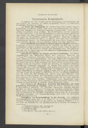Keramische Ersatzstoffe