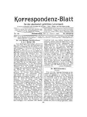 Zur Mädchenschulreform : (Schluss)