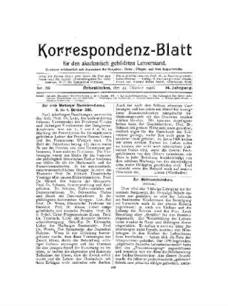 Zur Mädchenschulreform : (Schluss)