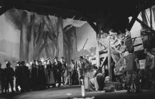 Szenenbilder aus der Oper "Jenufa" von Leos Janácek an der Deutschen Staatsoper Berlin, mit Christel Goltz und Erich Witte in den Hauptrollen