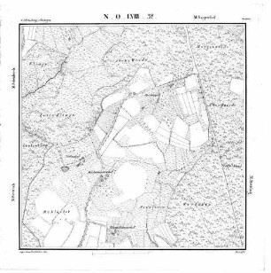 Kartenblatt NO LVIII 32 Stand 1834