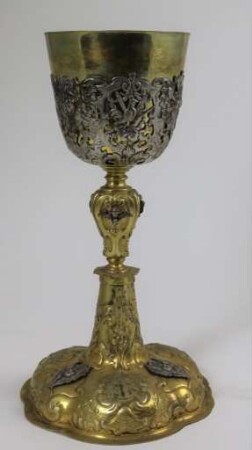 Vergoldeter Barock-Messkelch