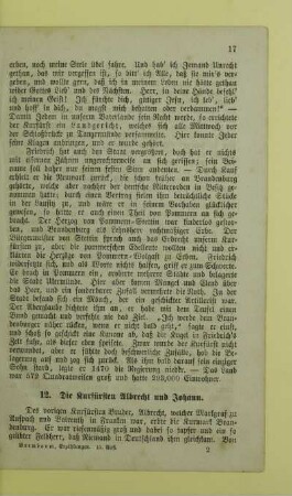 12. Die Kurfürsten Albrecht und Johann