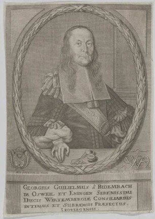 Bildnis des Georgius Guilielmus â Bidembach