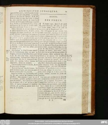 XXXIII. Des Voeux.