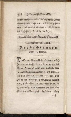 [VI.] Oekonomisch-Botanische Beobachtungen.