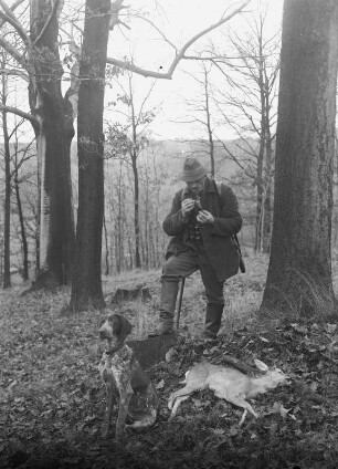 Jäger auf dem Heimweg