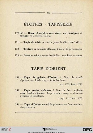 Étoffes - Tapisserie