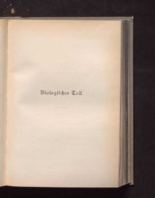 Biologischer Teil
