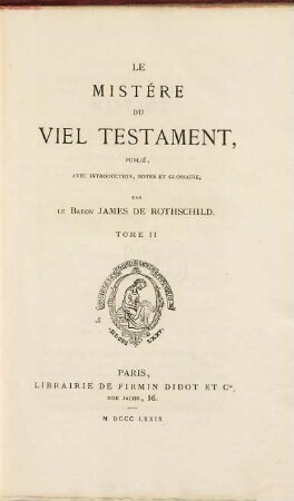 Le mistére du Viel Testament, 2