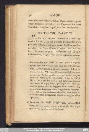 Sectio VIII. Caput VI
