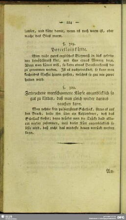 Zerbrochene meerschaumene Köpfe augenblicklich so gut zu kütten, daß man gleich wieder daraus rauchen kann (§ 320)