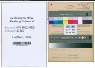 Entnazifizierung Hans Hoeffken , geb. 28.12.1920 (Assistent)