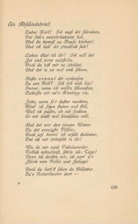 Ein Abschiedsbrief