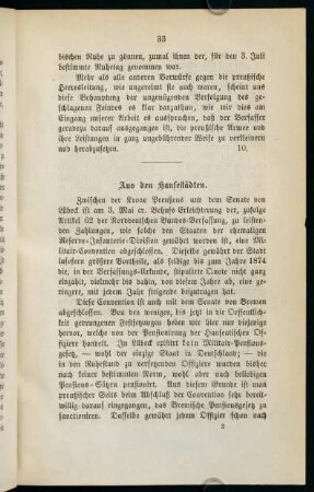 33-38, Aus den Hansestädten