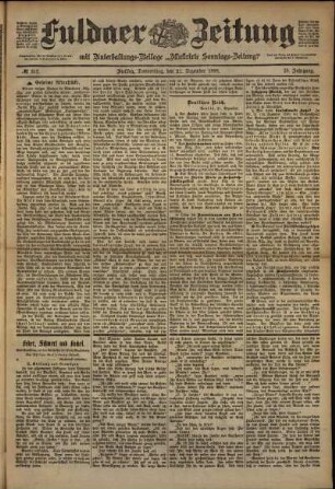 Ausgabe vom Donnerstag, den 22. Dezember 1898.