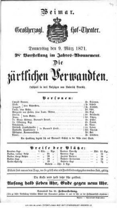 Die zärtlichen Verwandten