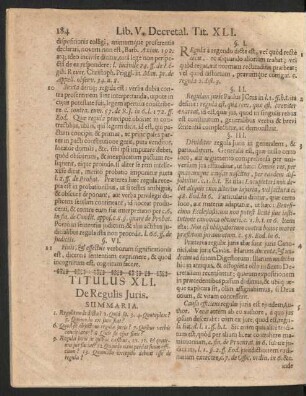 Titulus XLI. De Regulis Juris