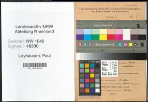 Entnazifizierung Paul Leyhausen , geb. 10.11.1916 (Chemiker)