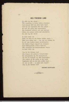 Des Friedens Land