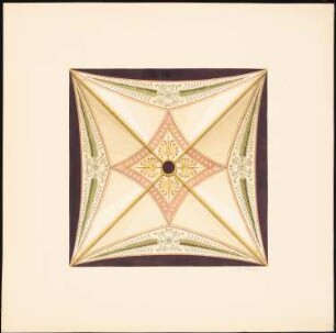 Dekorationsstudien: Deckenspiegel (Velum)