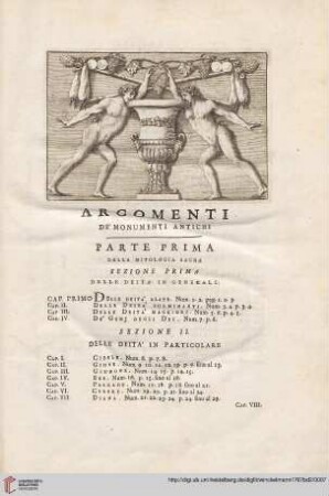 Argomenti de'Monumenti Antichi