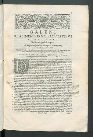 Galeni de alimentorum facutatibus