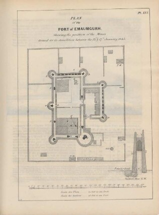 Pl. XVI. Plan of the Fort of Emaumgurh