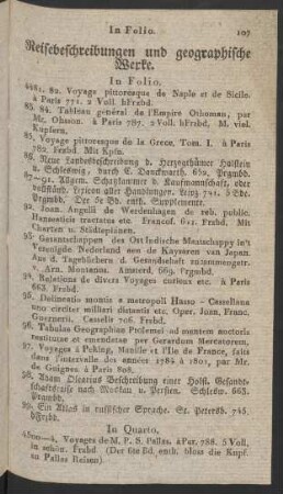 Reisebeschreibungen und geographische Werke