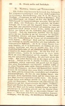 II. Materia medica und Toxikologie.