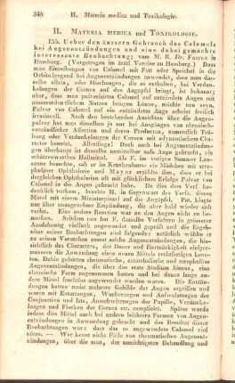 II. Materia medica und Toxikologie.
