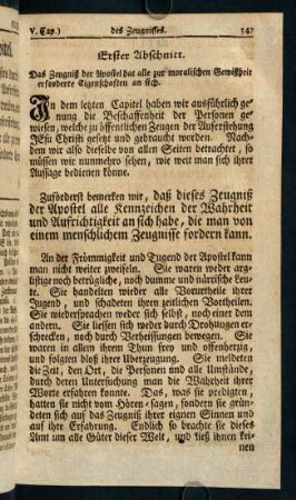347-359, Erster Abschnitt - Sechster Abschnitt