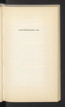 Glückwünsche 1955