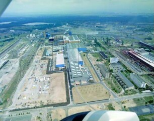 Hüttenwerk "EKO Stahl" in Eisenhüttenstadt : Blickrichtung Nordosten