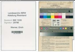 Entnazifizierung Erich Werner , geb. 07.09.1902 (Ingenieur)