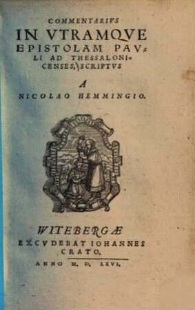 Commentarius in utramque epistolam Pauli ad Thessalonicenses ...