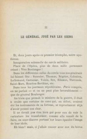 II. Le général, jugé par les siens