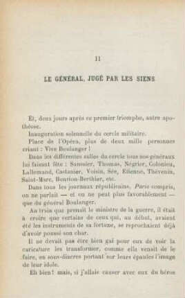 II. Le général, jugé par les siens